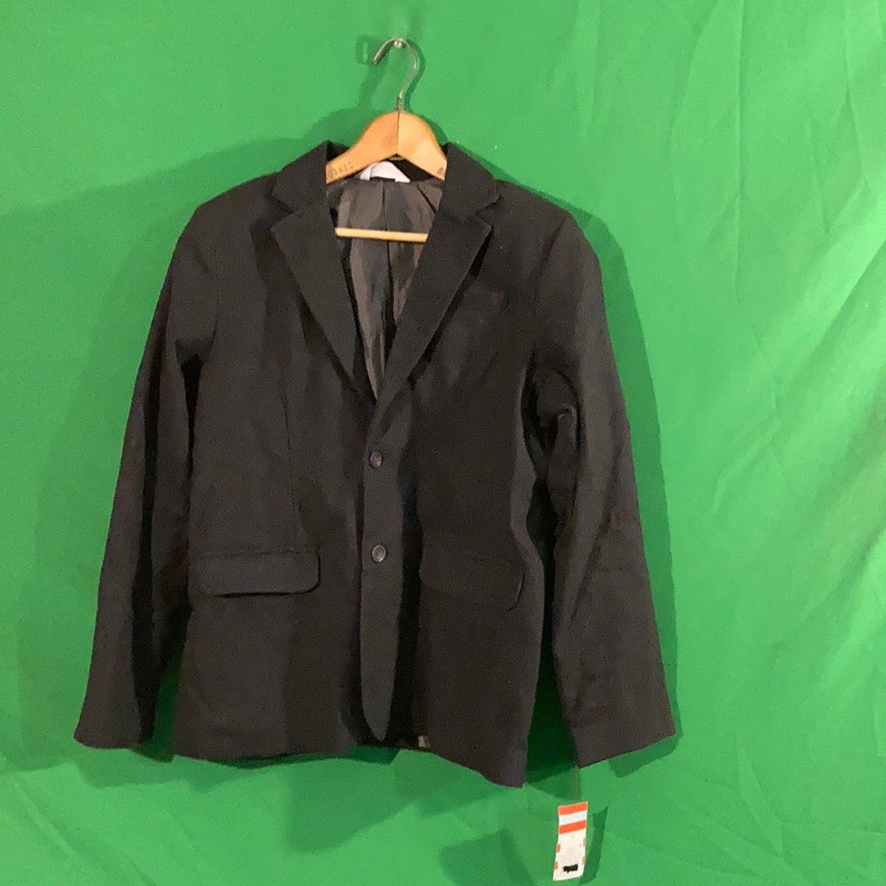 NWT cat & jack sz 14 boys charcoal blazer